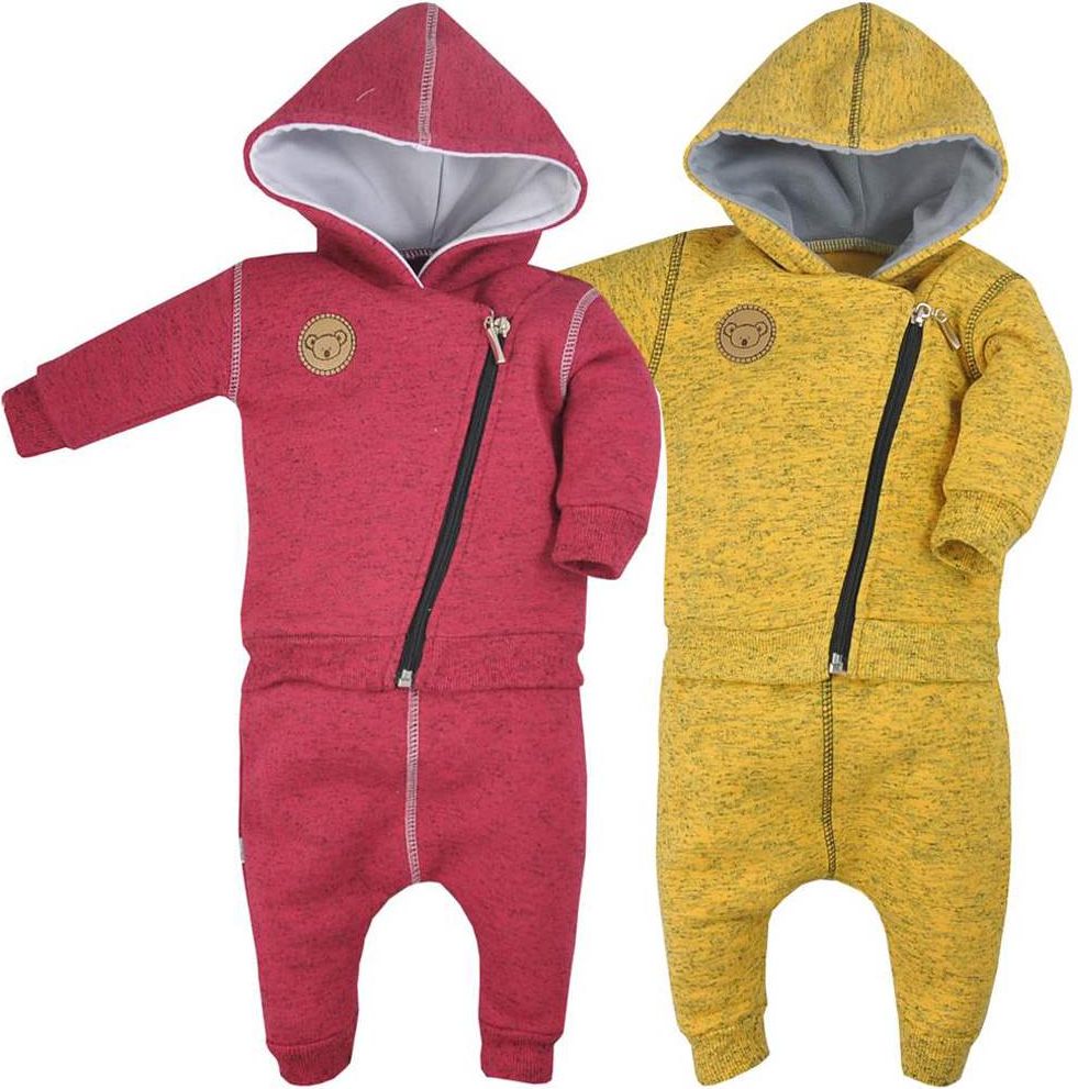 Kojenecké tepláčky a mikinka Koala Koala melírovaná žlutá 80 (9-12m) - obrázek 2