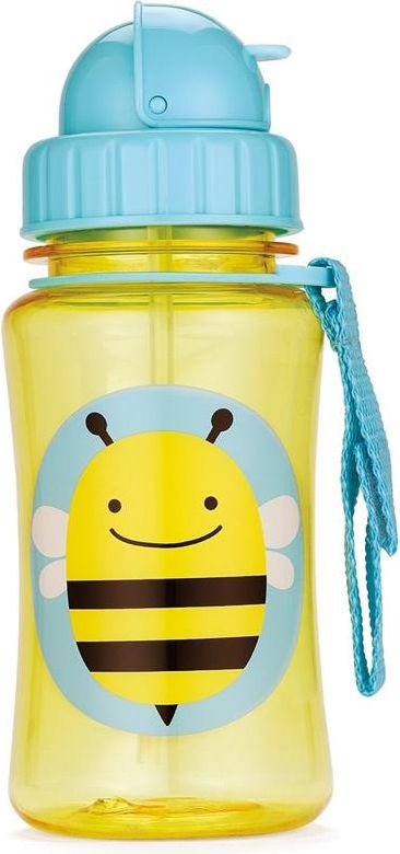 SKIP HOP Zoo Lahvička s brčkem (350 ml) - Včelička - obrázek 2