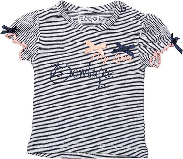 DIRKJE Tričko A-SO FRESH BOWTIQUE vel. 74 Navy stripe - obrázek 2