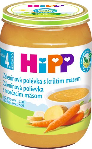 3x HIPP BIO Zeleninová polévka s krůtím masem (190 g) - obrázek 2