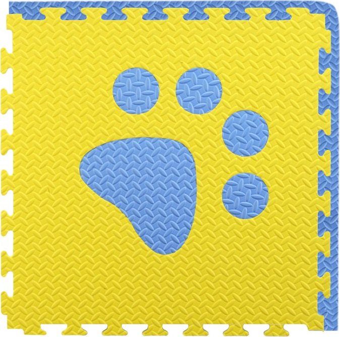 Pěnový BABY koberec - modrá,žlutá 1 díl - obrázek 1