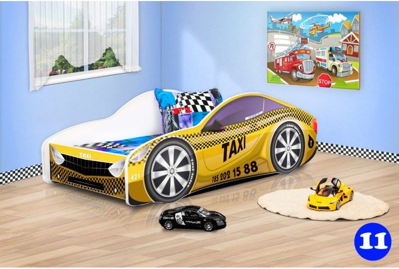 Pinokio Deluxe Závodní auto 11 dětská postel NEW 160x80 cm - obrázek 1