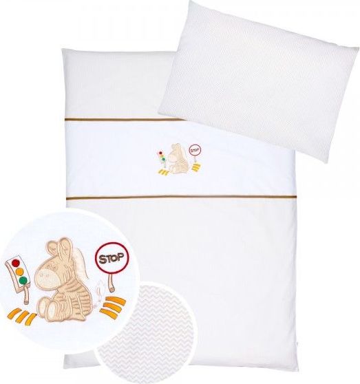 Povlečení do postýlky Klupś Giraffe béžová H173 - obrázek 2