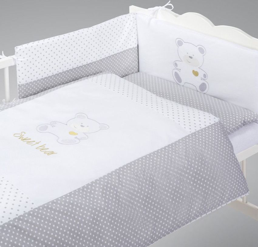 Povlečení do postýlky Klupś Sweet Bear H165 5-Dílná - obrázek 1