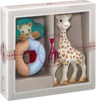 Vulli Můj první dárkový set (žirafa Sophie & měkké chrast. s korálky kolekce Sense & Soft) - obrázek 2
