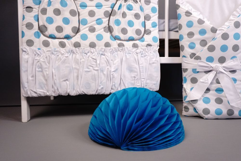 Kapsář do postýlky LittleUp Happy Bubbles blue - obrázek 2