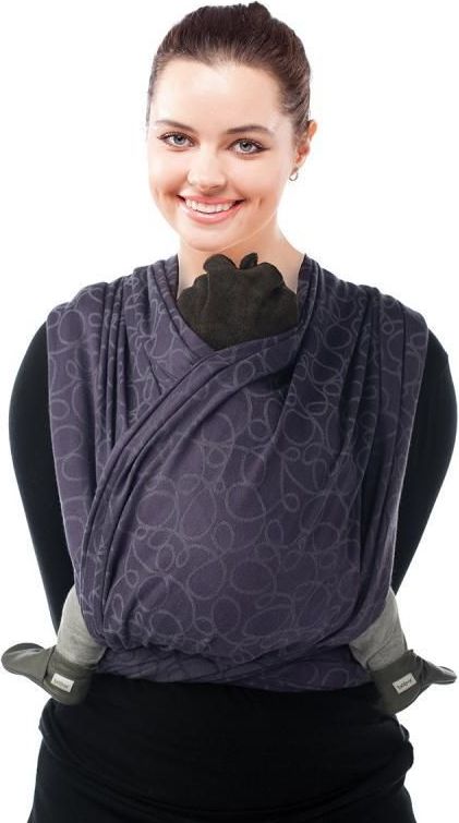 Šátek na nošení dětí Babylonia BB Slen Organic Jacquard Sweet Grape 560 cm - obrázek 1