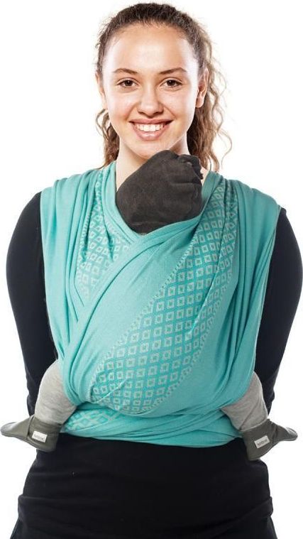 Šátek na nošení dětí Babylonia BB Slen Organic Jacquard Turkish Delight 560 cm - obrázek 1
