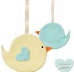 Klip na dudlík Babylonia Comfort Buddies Bird Yellow/Baby Blue - obrázek 1