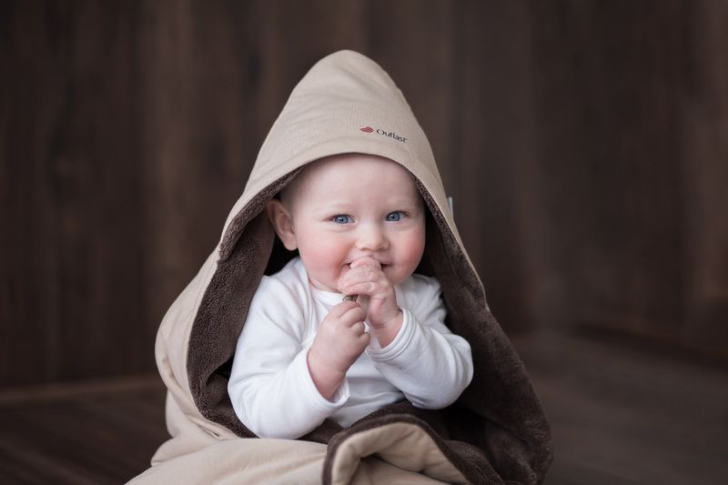 Little Angel Zavinovačka multifunkční MAZLÍK Outlast®78x78cmkrémová/tm.hnědá - obrázek 2
