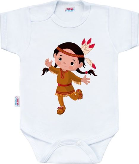 Body s potiskem New Baby Indian Girl - 86 (12-18m) - obrázek 1