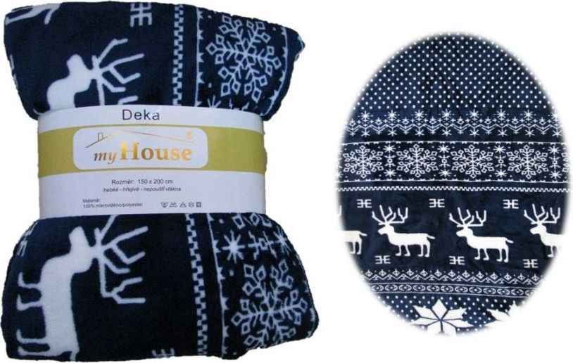 JAHU Deka z mikrovlákna 150 x 200 cm - SOB BLUE - obrázek 3