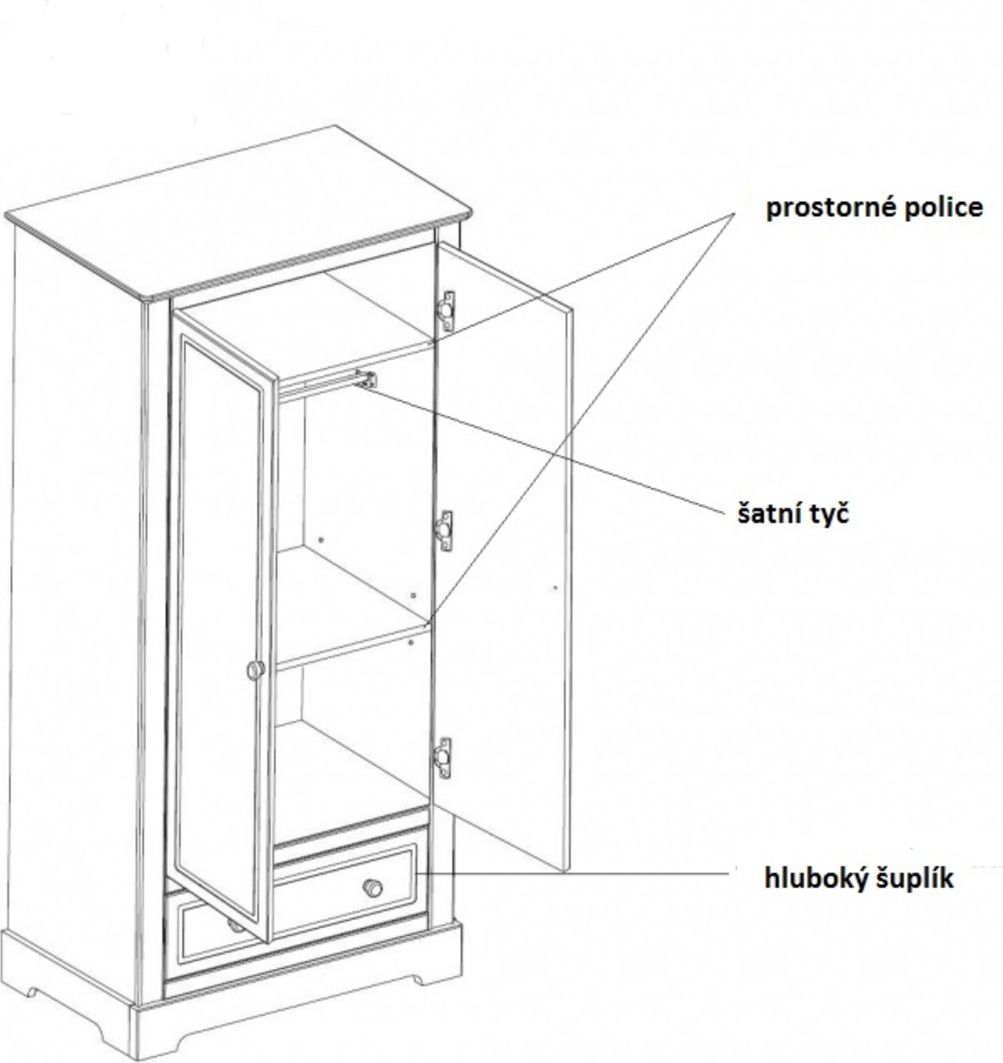 Dětský pokoj Marylou II police - obrázek 4