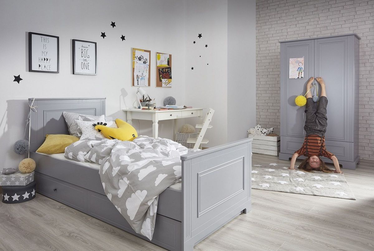 Dětský pokoj INES GREY II postel s úložným prostorem - obrázek 1