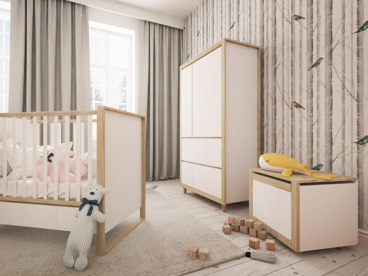 Dětský pokoj Elegant Cream postýlka 140x70 se šuplíkem - obrázek 4