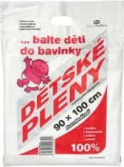 Osuška plenová - TETRA bílá - Libštátské závody - 90x100cm - obrázek 1