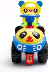 Dětské jezdítko/Odrážedlo plastové se zvuky - PANDA zelené - BabyMix - obrázek 2