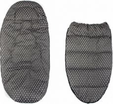 Fusak zimní multifunkční fleece - MAXI hvězdičky na světle šedém - BabyNellys - obrázek 5