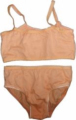 Dívčí spodní prádlo - KALHOTKY a LAMBÁDA meruňkové - vel.110