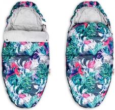 Fusak MAXI s Minky - FLOWERS barevný se šedou - BabyNellys - obrázek 1