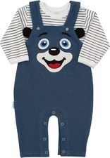 Souprava lacláčky a tričko - FOR BABIES modrá - vel.68 - obrázek 1