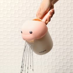 Dětský hrníček ke koupání a mytí vlasů - WHALE bílo-růžový - BabyOno - obrázek 3