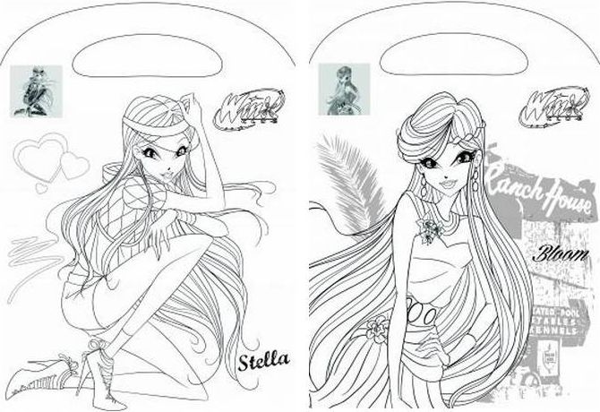 Winx club - Omalovánky do ruky - - obrázek 2