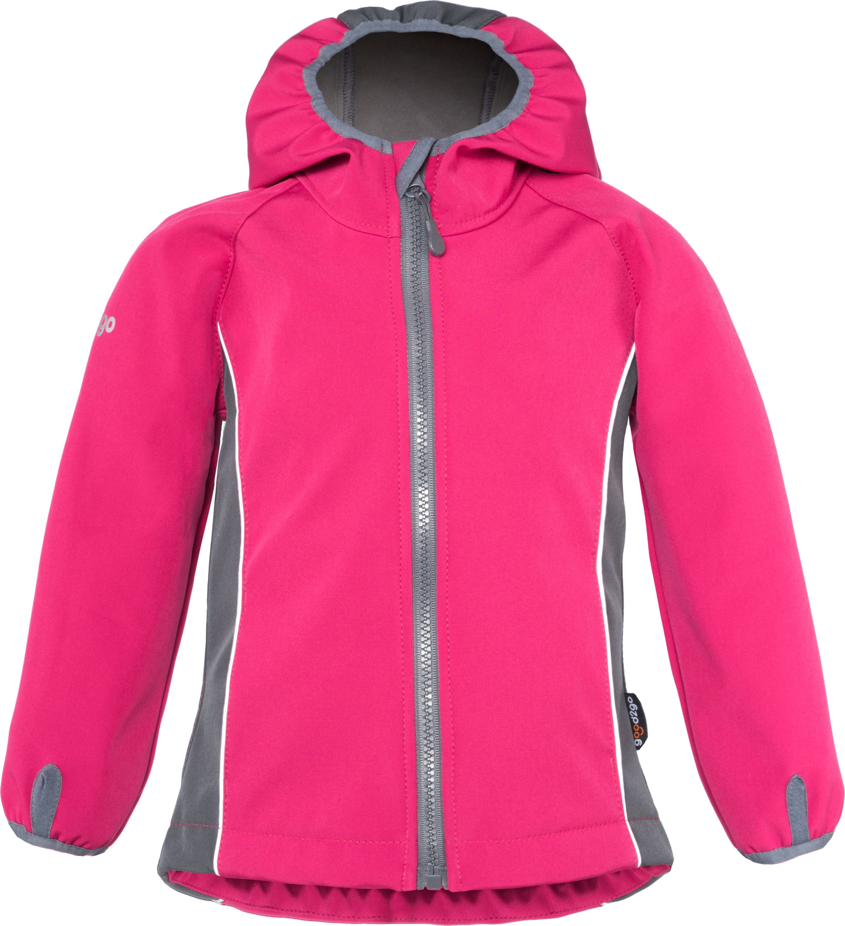 GOOD2GO Softshellová bunda  růžovo / šedá velikosti: velikost 86 - obrázek 2