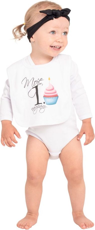 Kojenecký bavlněný bryndák New Baby Moje babička je prostě 1 - obrázek 3