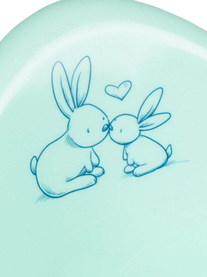 Anatomické lehátko do vaničky Tega Baby Little Bunny Mint 2018 - obrázek 2