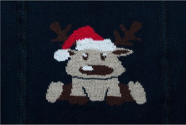 Vánoční bavlněné punčocháčky New Baby modré se slonem - 68 (4-6m) - obrázek 4