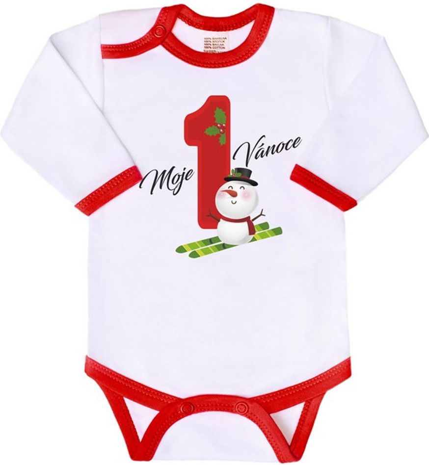 Body s potiskem New Baby Moje první Vánoce - 62 (3-6m) - obrázek 5