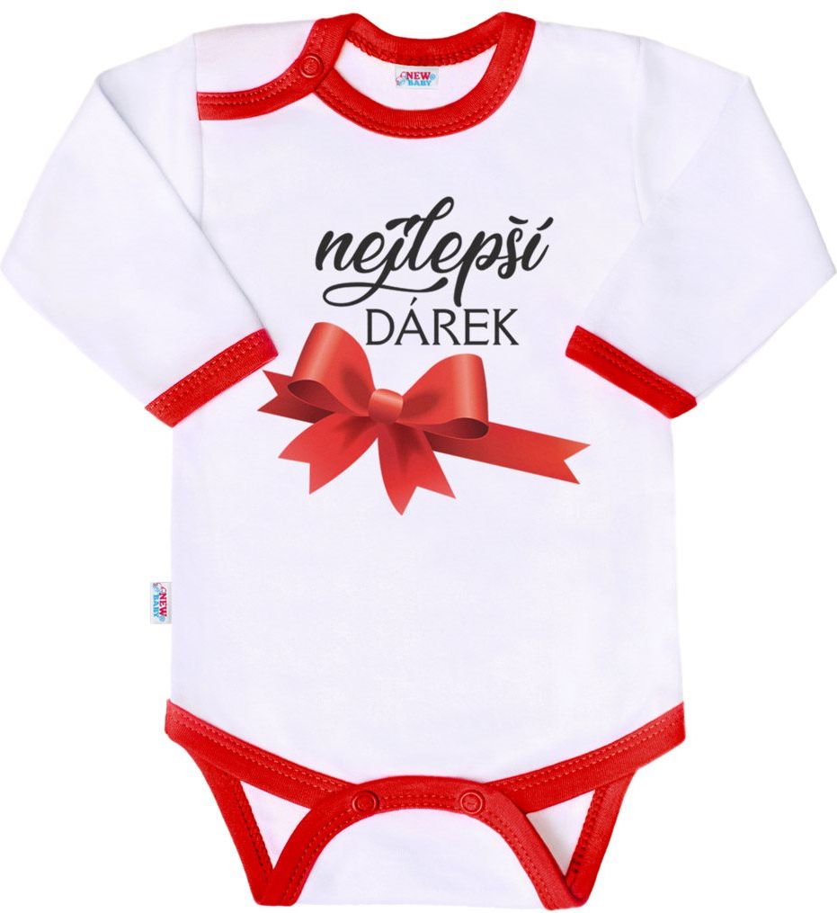 Body s potiskem New Baby Moje první Vánoce - 62 (3-6m) - obrázek 157