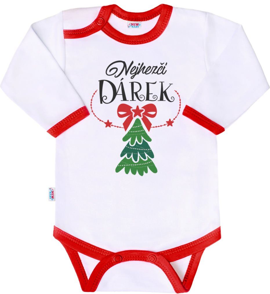 Body s potiskem New Baby Moje první Vánoce - 62 (3-6m) - obrázek 164