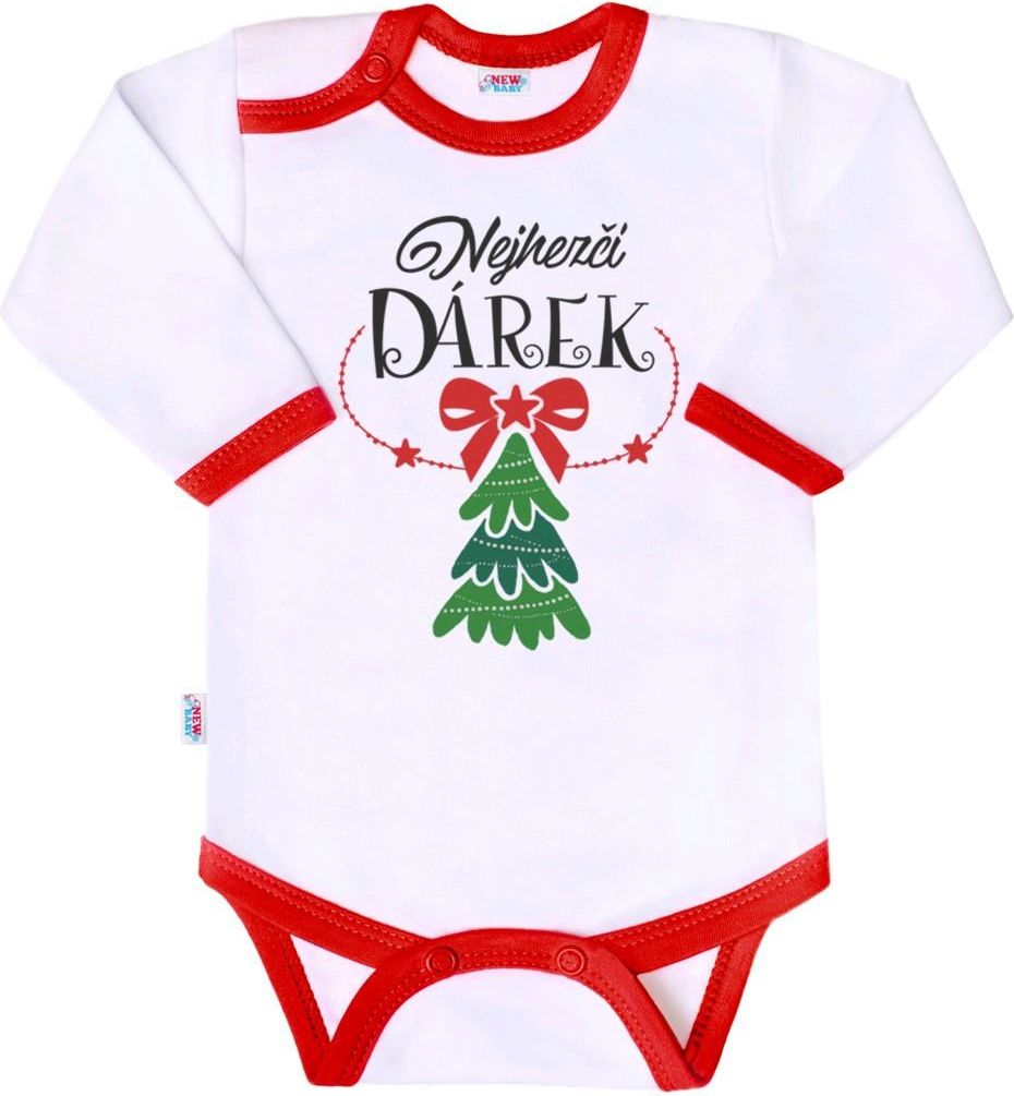Body s potiskem New Baby Moje první Vánoce - 62 (3-6m) - obrázek 165