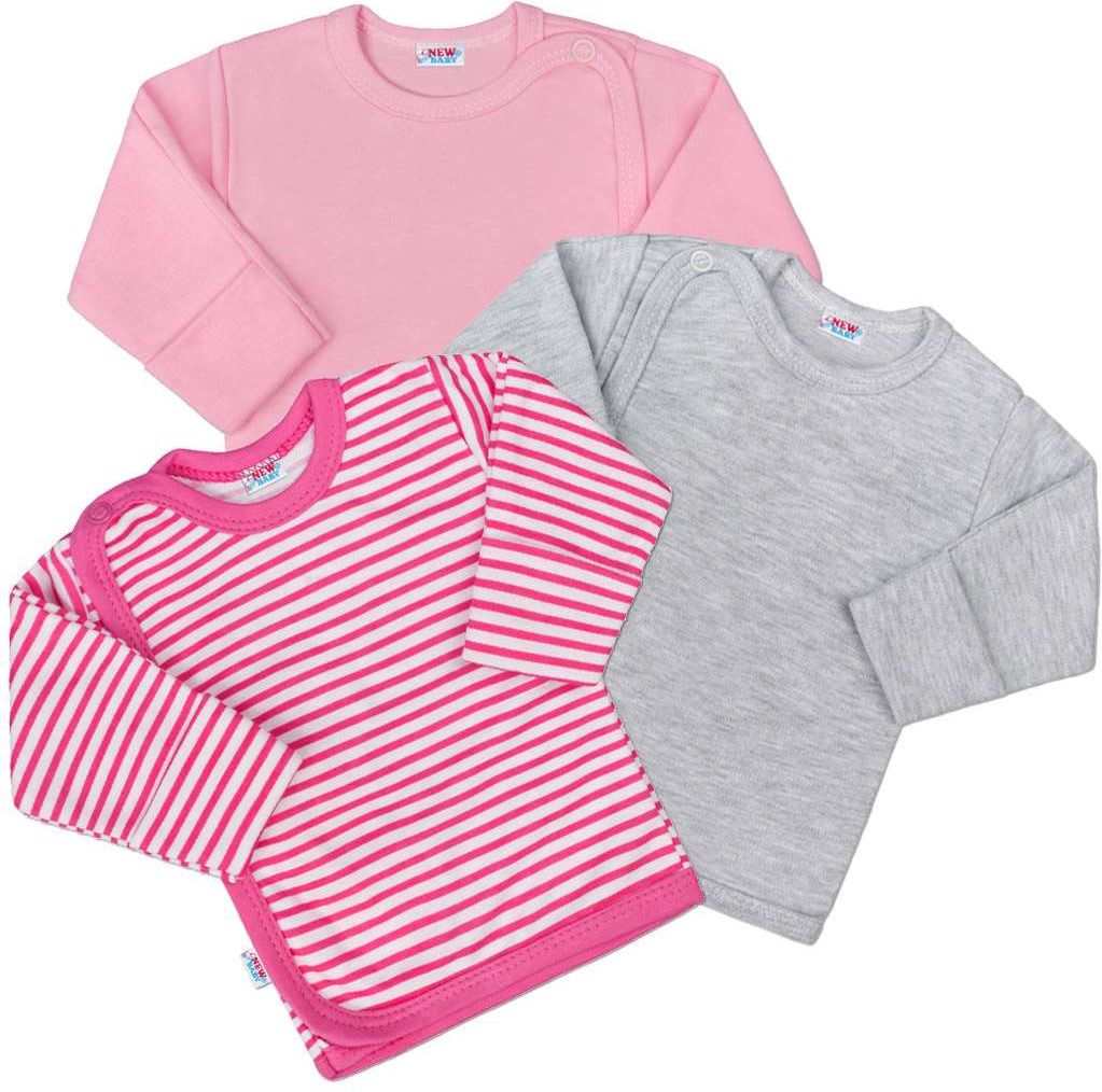 Kojenecká košilka New Baby Classic II Holka 3ks&nbsp;-&nbsp;50