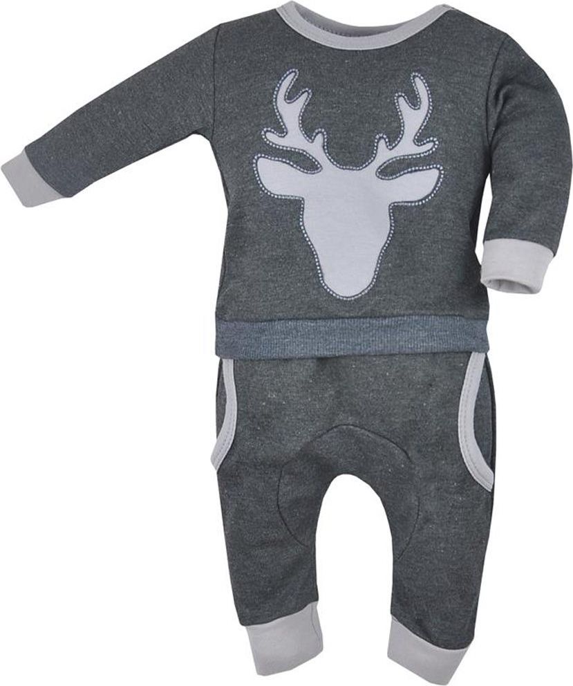 Kojenecké tepláčky a mikinka Koala Deer šedo-tyrkysové&nbsp;-&nbsp;68 (4-6m) - obrázek 23