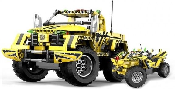 Double Eagle Stavebnice Pick-Up King 2v1 - auto na dálkové ovládání - obrázek 1
