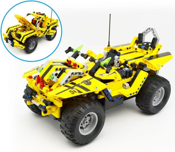 Double Eagle Stavebnice Pick-Up King 2v1 - auto na dálkové ovládání - obrázek 2