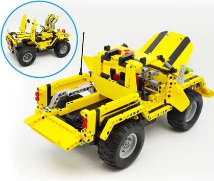 Double Eagle Stavebnice Pick-Up King 2v1 - auto na dálkové ovládání - obrázek 4