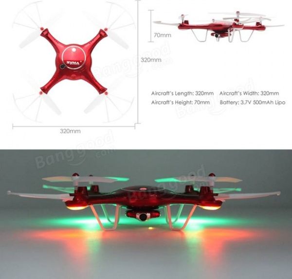 RCobchod SYMA X5UW PRO - WIFI-HD kamera + barometr + 28 minut letu - obrázek 5