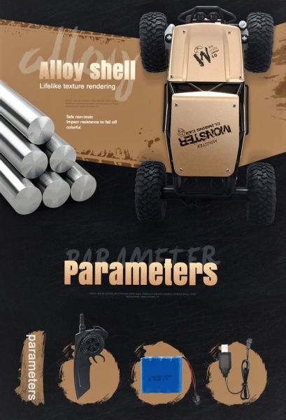 RCobchod Strong Crawler 4x4 s kovovými díly - stříbrný - obrázek 4