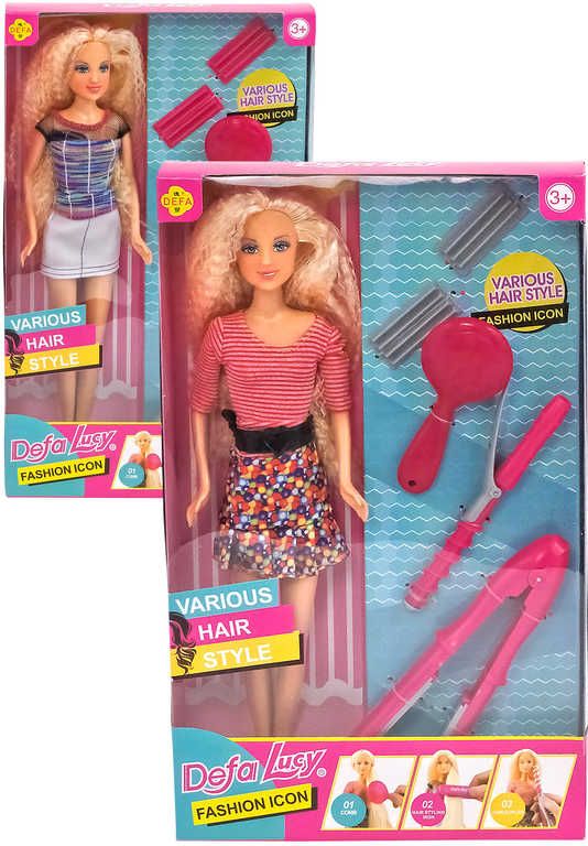 Fashion panenka 29cm set s kadeřnickými potřebami různé druhy - obrázek 1