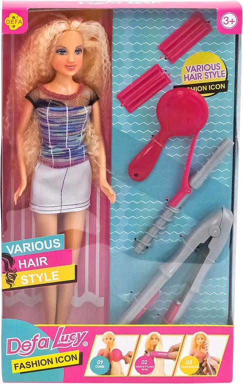Fashion panenka 29cm set s kadeřnickými potřebami různé druhy - obrázek 2