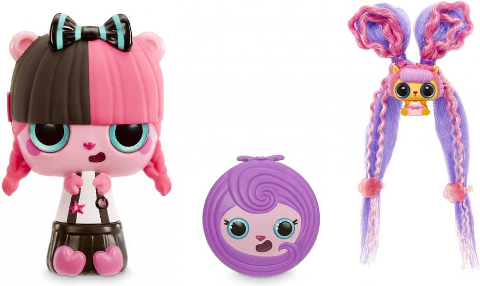 Pop Pop Hair Surprise 3v1 set panenka česací 14cm s doplňky různé druhy - obrázek 3