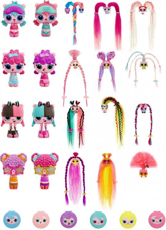 Pop Pop Hair Surprise 3v1 set panenka česací 14cm s doplňky různé druhy - obrázek 9