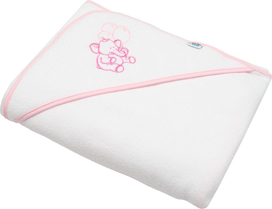 NEW BABY | Nezařazeno | Dětská froté osuška s výšivkou a kapucí New Baby 100x100 bílá žirafka | Bílá | - obrázek 25