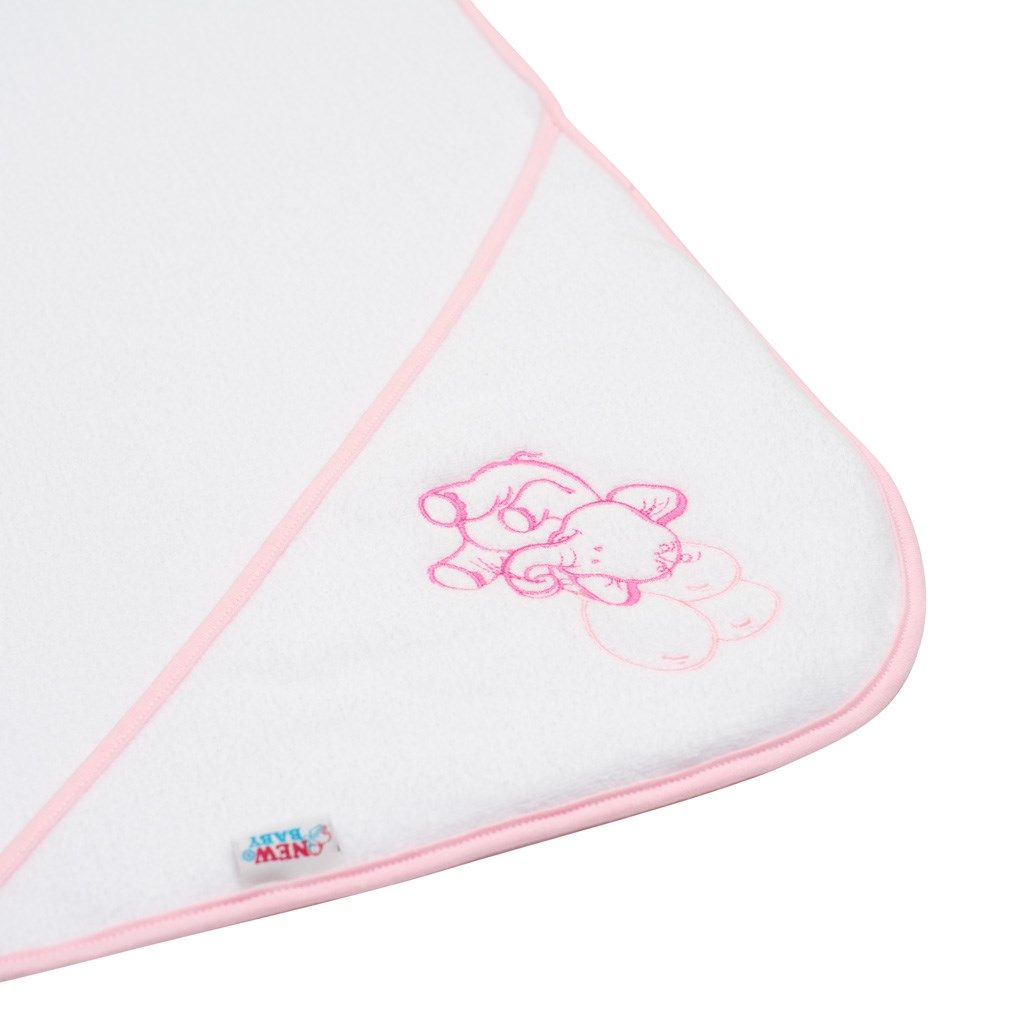 NEW BABY | Nezařazeno | Dětská froté osuška s výšivkou a kapucí New Baby 100x100 bílá žirafka | Bílá | - obrázek 26
