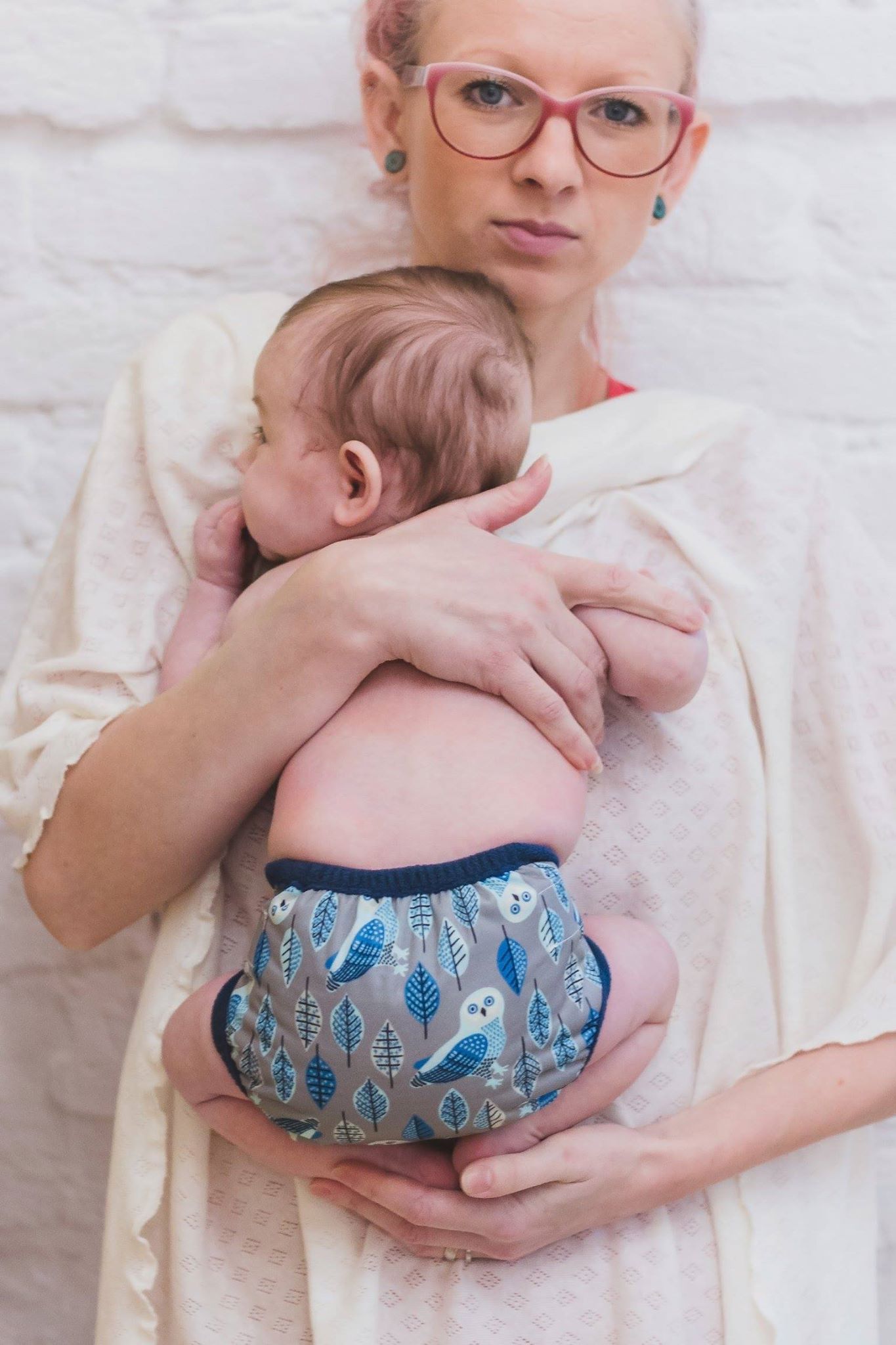 Breberky Svrchní kalhotky MINI XS bez křidélek - Letní osvěžení PAT , sv. růžové patentky + sv.růžová gumička - obrázek 5