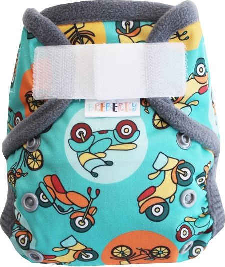 Breberky Svrchní kalhotky MINI - Po dvou kolech SZ, šedé patentky + šedé lemování - obrázek 1